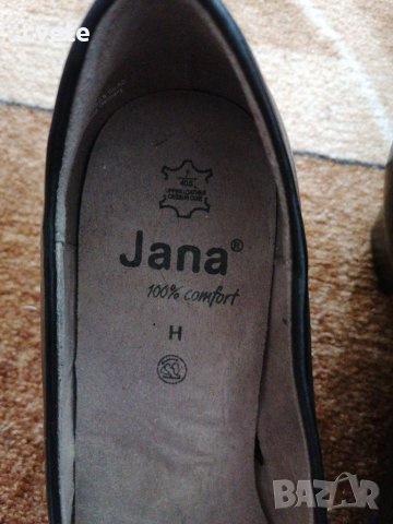 Дамски елегантни обувки на среден ток JANA черни, снимка 2 - Дамски обувки на ток - 41667030