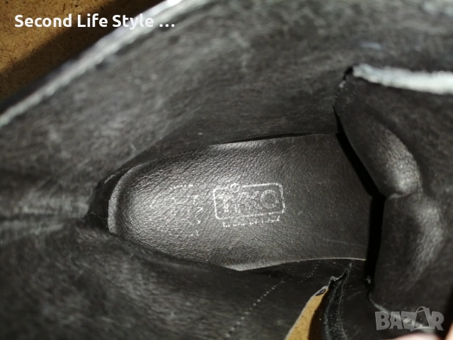 №37 дамски боти естествена кожа в черен цвят, снимка 10 - Дамски боти - 53143055