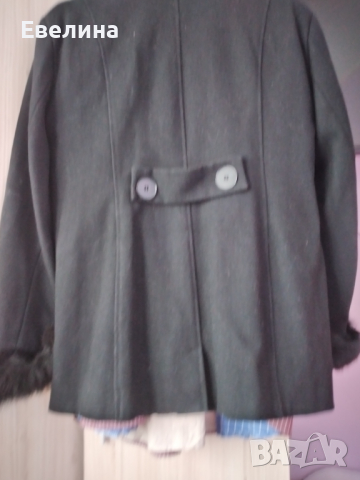 Черно палто, снимка 3 - Палта, манта - 36157123