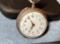 Стар ШВЕЙЦАРСКИ СРЕБЪРЕН ДЖОБЕН ЧАСОВНИК с КРАСИВА РЕТРО ОРНАМЕНТИКА ФУНКЦИОНИРАЩ 47690, снимка 6