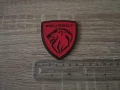 металнa емблема Peugeot червено с черно, снимка 4