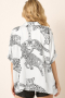 Дамска риза в бял цвят с принт гепард, снимка 3