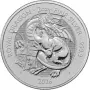 Сребро 2 oz Драконът - Зверовете на Тюдорите - 2026, снимка 1