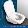 Нова wc седалка за Duravit D-Code бяла бързо сваляне лесно почистване, снимка 4