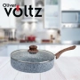 Тиган с капак Voltz Siena, Дълбок, Мраморно каменно керамично покритие, снимка 4