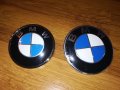 Емблема БМВ BMW 74, 82мм синя, черна