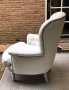 Бяло кресло естествена кожа, снимка 5