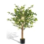 ПРОМОЦИЯ Изкуствен фикус бенджамин с енергоспестяващи лед светлини, к-т от 2бр, 122см A-GE23028, снимка 1