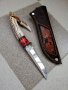 Ръчно изработен ловен нож от марка KD handmade knives ловни ножове, снимка 1 - Ловно оръжие - 39889734