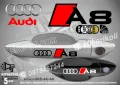 AUDI A8 стикери дръжки SKD-AU-A8, снимка 1