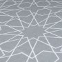 Покривка за маса Шаги, 140х140см, бял/сив, снимка 2