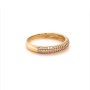 Златен дамски пръстен 1,99гр. размер:58 14кр. проба:585 модел:16844-5, снимка 3