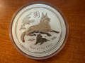 1 кг сребърна монета "Годината на кучето" Dog 2018 Австралия, сребро / silver, монета кюлче, снимка 1