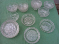 Стар немски кристал купи,чинийки, снимка 1