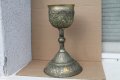 Сребърна чаша с позлата ''Потир'', снимка 1 - Антикварни и старинни предмети - 44389972