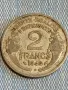 Две монети 2 франка 1948г. Франция 50 пфенинг 1922г. Дойче райх редки за КОЛЕКЦИЯ 13838, снимка 2