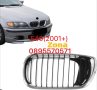 Решетки Бъбреци за BMW E46 седан, комби (2001+) - Хром Черен, снимка 1