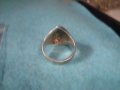 СТАР СРЕБЪРЕН РЕЛЕФЕН АРТ ДЕКО ПРЪСТЕН ОКСИДИРАНО СРЕБРО 925 МАЙСТОРСКИ ВИНТИДЖ КЛАСИКА МОДЕЛ 25797 , снимка 8
