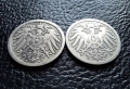 Стара монета 5 пфенига 1893 г. и 1894 г. букви А - Германия - рядки !, снимка 11