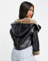 НОВО!Asos луксозно късо яке,тип авиатор-Cropped Aviator Jacket, снимка 5