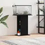 vidaXL Поставка за аквариум черно и дъб 60,5x36x72,5см инженерно дърво, снимка 2