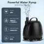 Нова Потопяема дренажна помпа hygger 50W 3000 л/ч за басейн хидропоника аквариум езерце, снимка 3