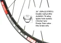 26" Капли за диск Shimano, DT Swiss, QR, Thru-Axle, Предна, Задна, 9x100 15x100 20x110 10x135 12x142, снимка 7