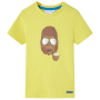 Детска тениска с къс ръкав, жълта, 116(SKU:11616, снимка 1 - Детски тениски и потници - 44815932