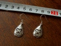Посребрени дамски обеци, снимка 1