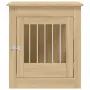 vidaXL Клетка за куче мебел, сонома дъб, 64,5x80x71см, инженерно дърво, снимка 7