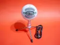 Logitech Blue Snowball iCE Бял USB микрофон за стрийминг, подкаст, гейминг, PC, Mac, снимка 2