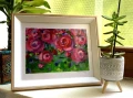 Рози- акрилна картина, снимка 3