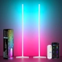 Две LED ъглови лампи с приложение и дистанционно, синхрон с музика, снимка 1