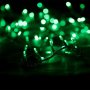 Зелени коледни лампички, 100 LED, снимка 1 - Лед осветление - 42717059