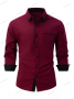 Мъжка бизнес вталена ежедневна риза с цветни блокове, Риза с дълъг ръкав, 8цвята , снимка 9