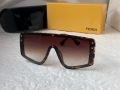 Fendi 2022 дамски слънчеви очила маска с лого, снимка 2