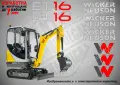 WACKER NEUSON строителна техника и механизация стикери, снимка 6