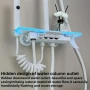 Душ система със светещ смесител Лед LED дисплей 4 функции бутони функция дъжд БЯЛ, снимка 5