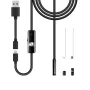 Ендоскопска камера за Android, 5 м. кабел, магнит, кука+ огледало, снимка 3