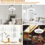 LED лампа с вграден вентилатор и дистанционно управление, снимка 5