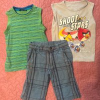За момче 98 см панталон и тениски/ потници, снимка 1 - Детски комплекти - 40937615