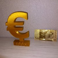 Сувенир "Евро" + подарък , снимка 1 - Статуетки - 41313323