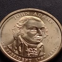 Възпоменателна монета 1 долар JOHN ADAMS 2 президент на САЩ (1797-1801) за КОЛЕКЦИЯ 38089, снимка 8 - Нумизматика и бонистика - 40766021