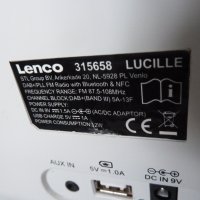 радио с блутут Lenco Lucille, снимка 6 - Радиокасетофони, транзистори - 38964584