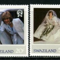 Чисти марки Лейди (принцеса) Даяна 1982 от Свазиленд , снимка 1 - Филателия - 41682687