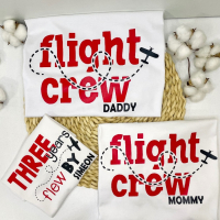 Комплект тениски за цялото семейство FLIGHT CREW, снимка 1 - Романтични подаръци - 44709545