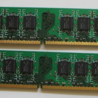 Памет DDR2, 2x1GB, снимка 2 - RAM памет - 25480213