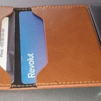 Кожен портфейл със RFID защита и автоматичен картодържач, снимка 4 - Портфейли, портмонета - 41480410