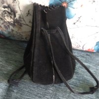 Изумителна чанта от естествен велур, ръчна изработка , снимка 1 - Чанти - 42395681