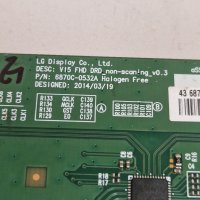 TCON BOARD 6870C-0532A TV CROWN 43100, снимка 2 - Части и Платки - 40680379